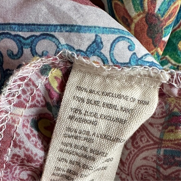 Johnny Was 100% Silk Oversized Tunic - Picture 9 of 9